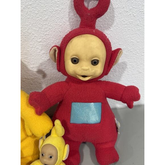 Vintage 1998 Playskool Teletubbies Talking Plush And Keychains Lot READ - Picture 3 of 16